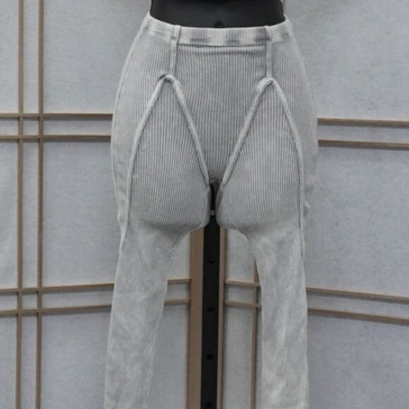 Women 2 Piece Stretchy, Slim, Comfy and Sexy Outfits for Women Going Out - Gray - Picture 2 of 3